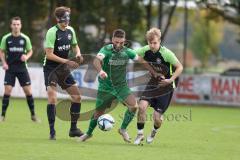 Bezirksliga - Saison 2025/26 - FC Gerolfing - SVA Palzing - Christian Träsch (Nr.3 - FC Gerolfing) - Michael Tafelmaier schwarz Palzing - Foto: Meyer Jürgen