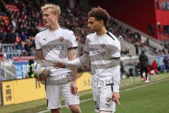 3. Liga; SV Wehen Wiesbaden - FC Ingolstadt 04; Tobias Bech (11, FCI) Hawkins Jalen (20 FCI) Freistoß