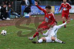 Kreisklasse - Saison 2023/2024 -SV Stammham - TSV Kösching - David Ostermeier rot Kösching - Jonas Kern weiss Stammham - Foto: Meyer Jürgen