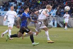 3.Liga - Saison 2022/2023 - 1. FC Saarbrücken - FC Ingolstadt 04 - Tobias Bech (Nr.11 - FCI) - Calogero Rizzuto (Nr.27 - 1.FC Saarbrücken) - Foto: Meyer Jürgen