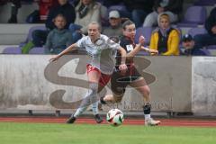 2. Bundesliga Frauen - Saison 2024/25 - FC Ingolstadt 04 Frauen - FSV Gütersloh - Paula Vidovic (Nr.11 - FCI Frauen) - Schmidt Nele weiss Gütersloh - Foto: Meyer Jürgen