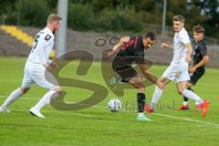 Bayernliga Süd - Saison 2021/2022 - FC Ingolstadt 04 II - SV Donaustauf - Görtler Patrick (#9 FCI) - Christoph Rech weiss Donaustauf - Foto: Meyer Jürgen