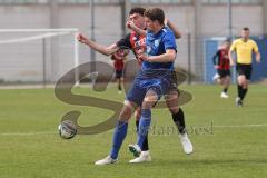 Bayernliga Nord - Saison 2024/25 - FC Ingolstadt 04 II - Würzburger FV 04 - Ognejen Drakulic  (Nr.20 - FCI U21) - Hansen Hendrik blau Würzburg - Foto: Meyer Jürgen
