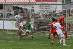 Kreisliga - Saison 2024/25- TSV Kösching - TSV Hohenwart - Nico Prause weiss Hohenwart - Michael Zimmermann Torwart Kösching - Johannes Tannwitz rot Kösching - XXXXX - Foto: Meyer Jürgen