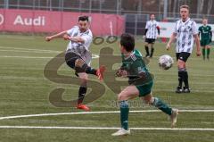 Audi Schanzer Amateur Cup 2022 -  Halbfinale 1 - SV Denkendorf - TSV Hohenwart - Tobias Prückl  weiss Hohenwart - Foto: Jürgen Meyer