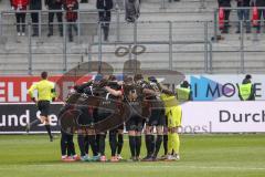 2.BL; FC Ingolstadt 04 - FC ST. Pauli; Teambesprechung vor dem Spiel
