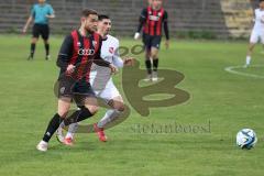 Bayernliga Nord - Saison 2024/25 - FC Ingolstadt 04 II - ATSV Erlangen - Massimo Agostinelli (Nr.15 - FCI U21) - Pisanu Davide weiss Erlangen - Foto: Meyer Jürgen