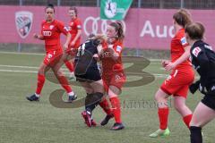 2. Fußball-Liga - Frauen - Saison 2022/2023 - FC Ingolstadt 04 - SC Freiburg II - Lea Wolski (Nr.6 - FCI Frauen) - Fischer Leni schwarz Freiburg - Foto: Meyer Jürgen