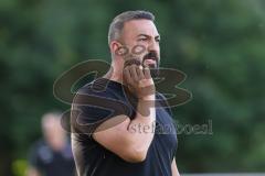 Freundschaftsspiel - Saison 2023/2024 - SV Manching - FC Ingolstadt 04 - Cheftrainer Serkan Demir (SV Manching) -  - Foto: Meyer Jürgen