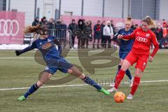 2. Fußball-Liga - Frauen - Saison 2022/2023 - FC Ingolstadt 04 - 1. FC Köln II - Fritz Anna-Lena (Nr.19 - FC Ingolstadt 04 ) - Palm Leni blau Köln - Foto: Meyer Jürgen