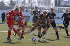 2. Frauen-Bundesliga Süd - Saison 2020/2021 - FC Ingolstadt 04 - FC Würzburger Kickers - Der 2:0 Führungstreffer durch Maier Ramona rot FCI - jubel  - Neufeld Christine schwarz Würzburg - Foto: Meyer Jürgen