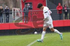 3. Liga - Saison 2023/24 - Testspiel - 1. FC Nürnberg - FC Ingolstadt 04 - Zeitler Deniz (Nr.38 - FCI) schiesst den 0:1 Führungstreffer - jubel -  Foto: Meyer Jürgen