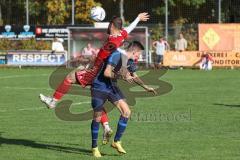 Kreisliga - Saison 2022/2023 - Türk.SV Ingolstadt - SV Menning - Ibrahim Sahin rot Türk SV - Oliver Ölze blau Menning - Foto: Meyer Jürgen