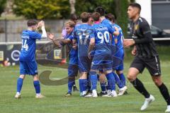 Kreisklasse - Saison 2025/26- TSV Großmehring - ST Scheyern - Der 1:1 Ausgleichstreffer durch Benedikt Huber blau Großmehring - jubel -  - XXXXX - Foto: Meyer Jürgen
