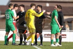 Bezirksliga - Saison 2023/24 - TSV Gaimersheim - FC Schwabing München - Die Mannschaften begrüßen sich -  - XXXXX - Foto: Meyer Jürgen