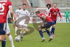 3. Liga - SpVgg Unterhaching - FC Ingolstadt 04 - Michael Heinloth (17, FCI) Stierlin Niclas (26 SpVgg)