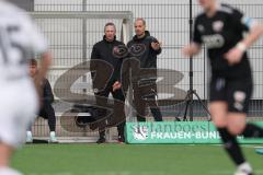 2. Bundesliga Frauen - Saison 2023/24 - FC Ingolstadt 04 Frauen - Borussia Mönchen Gladbach - Cheftrainer Miren Catovic (FCI) mit Mario Nurtsch - XXXXX - Foto: Meyer Jürgen