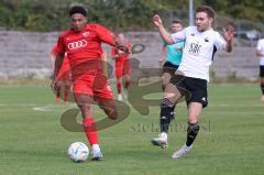 Bayernliga Nord - Saison 2023/2024 - FC Ingolstadt 04 - FC Coburg - David Udogu rot FCI - Foto: Meyer Jürgen