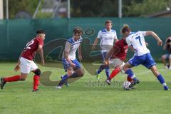 Kreisliga - Saison 2023/2024 - Türk SV Ingolstadt - TSV Mümchsmünster - Melih Soysal rot Türk SV #52 - Maximilian Anthofer weiss M-münster rechts - Foto: Meyer Jürgen