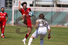 Kreisliga - Saison 2022/2023 - Türk.SV Ingolstadt - DJK Ingolstadt - Halil Akinci weiss DJK Ingolstadt - Eray Genc rot Türk.SV Ing.- Foto: Meyer Jürgen