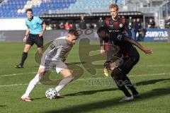 3. Liga - SV Wehen Wiesbaden - FC Ingolstadt 04 - Dennis Eckert Ayensa (7, FCI) Chato Paterson (15 SVW)