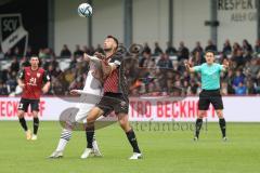 3.Liga - Saison 2023/2024 - SC Verl - FC Ingolstadt 04 - Lukas Fröde (Nr.34 - FCI) - Yari Otto (Nr.28 - Verl) -  - Foto: Meyer Jürgen