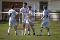 Kreisliga - Saison 2026/27 - TSV Großmehring - SV Kasing - Der 1:0 Führungstreffer durch Sebastian Eisenberger weiss Großmehring - jubel  - Foto: Meyer Jürgen