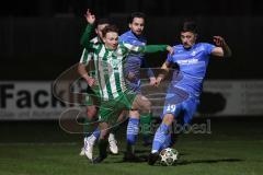 Landesliga - Saison 2025/26 - SV Manching - FV Illertissen II - Johannes  Dexl (Nr.13 - SV Manching) - Kasumaj Altin blau Illertissen  - Foto: Meyer Jürgen