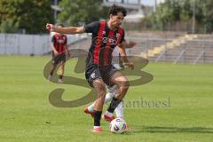 *** Bayernliga Nord - Saison 2025/26 - FC Ingolstadt 04 II - ATSV Erlangen - Mussa Tasmin (Nr.20 - FC Ingolstadt II) - Dior Zabergja weiss Erlangen - Foto: Meyer Jürgen