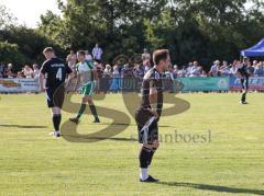 Relegation - Saison 2025/26 - SV Karlskron - FC Geisenfeld - Das Spiel ist aus - Geisenfeld steigt auf - jubel -  - Traurige Gesichter bei Karlskron - Foto: Meyer Jürgen