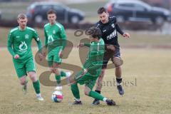Bezirksliga - Saison 2024/25- TSV Gaimersheim - VFB Eichstätt II - Dennis Hüttinger (Nr.7 - TSV Gaimersheim) - Julian Scholl grün Eichstätt - Foto: Meyer Jürgen