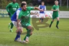 Bezirksliga - Saison 2022/2023 - SV Manching  - TSV Rohrbach - Abou-Khalil Abdel grün Manching - Rückert Daniel blau Rohrbach - Foto: Meyer Jürgen