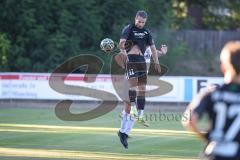 Landesliga - Saison 2026/27 - SV Manching - VFR Neuburg - Daniel Schweiger (Nr.11 - SV Manching) - Melchior Sebastian weiss Neuburg - Foto: Meyer Jürgen