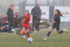 Frauen - Bayernliga - U17 - B-Junioren -  FC Ingolstadt 04 II - FC Forstern - Melanie Leibham rot FCI - Toplana Era schwarz Forstern - Foto: Meyer Jürgen