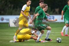 Landesliga - Saison 2026/27 - SV Manching - TSV Gersthofen - Dominik Juric (Nr.19 - SV Manching) - Emini Aivin gelb Gersthofen - Foto: Meyer Jürgen
