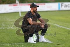 Bezirksliga - Saison 2023/24 - SV Manching - SK Srbija München - Cheftrainer Serkan Demir (SV Manching) - XXXXX - Foto: Meyer Jürgen