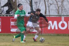 Bezirksliga - Saison 2024/25 - FC Gerolfing - FC Fatih Ingolstadt - Anastasios Porfyriadis (Nr.27 - FC Gerolfing) - Roin Koblianidze (Nr.11 - FC Fatih) - Foto: Meyer Jürgen