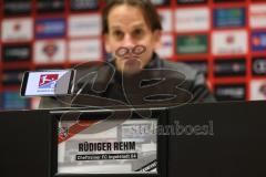 2.BL; FC Ingolstadt 04 - Training, neuer Cheftrainer Rüdiger Rehm, Pressekonferenz, Cheftrainer Rüdiger Rehm (FCI)