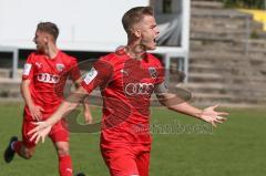 A - Junioren Bundesliga Süd/Südwest -  Saison 2021/2022 - FC Ingolstadt 04 - Karlsruher SC - Der 1:1 Ausgleichstreffer durch Krupa Jerpen (#10 FCI) - jubel - Foto: Meyer Jürgen