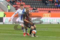 2.BL; FC Ingolstadt 04 - Karlsruher SC; Marc Stendera (10, FCI) Wanitzek Marvin (10 KSC)