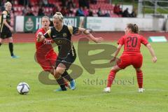 2. Frauen-Bundesliga - Saison 2021/2022 - FC Ingolstadt 04 - SV Meppen - Reischmann Stefanie (#21 FCI) links - Wlnczo Agnieszka #15 Meppen - Scharly Jana (#20 FCI) - Foto: Meyer Jürgen