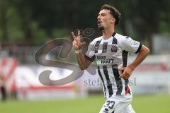 Toto Pokal; FC Memmingen - FC Ingolstadt 04, 2. Runde; Weitschuß Tor Jubel Treffer 0:3 Davide Sekulovic (33, FCI)