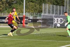 Freundschaftsspiel - Saison 2022/2023 - FC Ingolstadt 04 -  SpVgg Bayreuth - Der 1:0 Führungstreffer durch Patrick Schmidt (Nr.9 - FCI) - Torwart Sebastian  Kolbe (Nr.31 - SpVgg Bayreuth) - Jubel - Foto: Meyer Jürgen