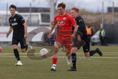 Bayernliga Nord - Saison 2023/24 - FC Ingolstadt 04 II - SC Eltersdorf- Moritz Wiezorrek (Nr.15 - FCI) wird gefoult von Zander Sam schwarz Eltersdorf und bekommt die rote Karte -  - Foto: Meyer Jürgen