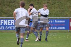 2023_11_5 - SV Kasing - TV Münchsmünster - Kreisliga - Saison 2023/24 -  Der 1:1 Ausgleichstreffer durch Tobias Schmid grau Münchsmünster  - jubel - Foto: Meyer Jürgen