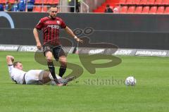 3.Liga - Saison 2022/2023 - FC Ingolstadt 04 -  - SV Waldhof-Mannheim - Laurent Jans (Nr.18 - SV Waldhof Mannheim) - David Kopacz (Nr.29 - FCI) - Foto: Meyer Jürgen