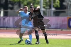 2. Fußball-Liga - Frauen - Saison 2023/2024 - FC Ingolstadt 04 - SG 99 Andernach - Leonie Stöhr (Nr.9 - Andernach) - Katharina Schmittmann (Nr.26 - FCI Frauen) - Foto: Meyer Jürgen