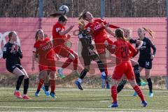 2. Frauen-Bundesliga - Saison 2021/2022 - FC Ingolstadt 04 - Eintracht Frankfurt II - Zenger Nadine (#15 FCI) - Fritz Anna-Lena (#19 FCI) - Foto: Meyer Jürgen