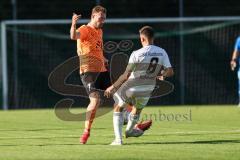 Toto-Pokal; SV Hutthurm - FC Ingolstadt 04; Jannik Mause (7, FCI) Zweikampf Kampf um den Ball Patrick Kaltenecker (8 SVH)