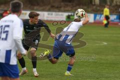 Kreisliga - Saison 2025/26- SV Karlshuld - SV Menning - Simon Wolfsfellner schwarz Menning  - Daniel Mayer weiss Karlskron - Foto: Meyer Jürgen
